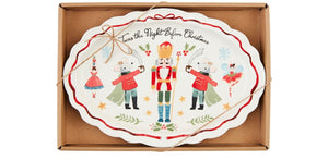 Open image in slideshow, Nutcracker &amp; Santa Sentiment Plate
