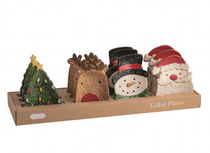 Open image in slideshow, Farm Christmas Tidbit Plates
