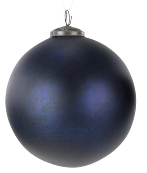 Open image in slideshow, Navy Blue Glass Ball Ornament
