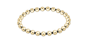 Open image in slideshow, Grateful Pattern 5mm Bead Bracelet - Faceted Hematite
