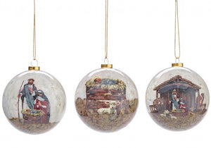Open image in slideshow, Nativity Ball Ornaments

