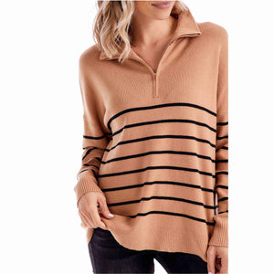 Open image in slideshow, Carlisle Stripe Pullover
