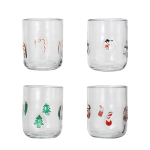 Open image in slideshow, Holiday Icon Drinking Glass
