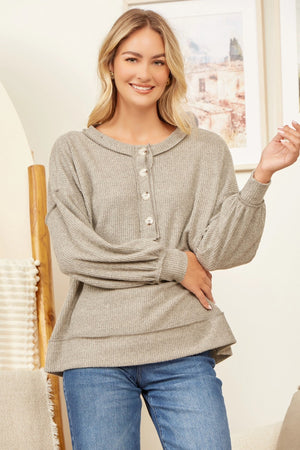 Open image in slideshow, Gracie Button Sweater
