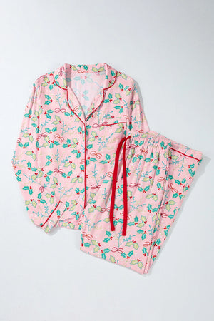 Open image in slideshow, Christmas Floral Pajama Shirt
