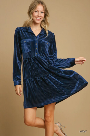 Open image in slideshow, Nelly Velvet Dress
