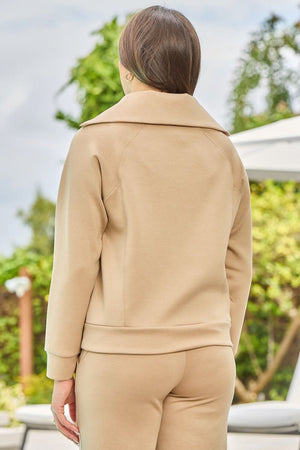 Dear Scarlett Hamptons Quarter Zip - Khaki