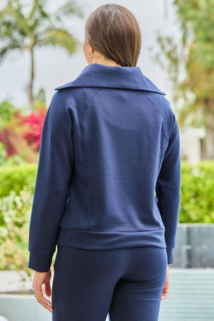 Dear Scarlett Hamptons Quarter Zip - Navy