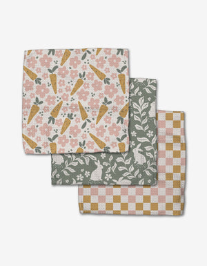 Open image in slideshow, Geometry: Set of Three Dishcloths
