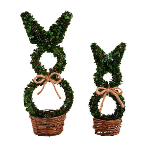 Open image in slideshow, Boxwood Bunny Sitters
