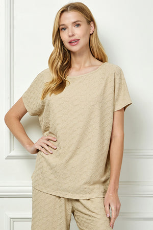 Open image in slideshow, Textured Top - Taupe
