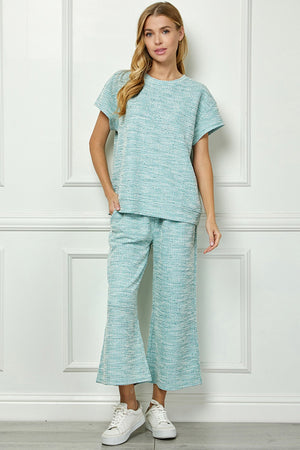 Boucle Textured Top - Mint