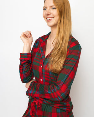 Open image in slideshow, Telluride Plaid Sleep Shirt
