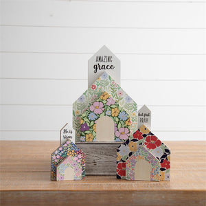 Open image in slideshow, Floral Church Shelf Sitter
