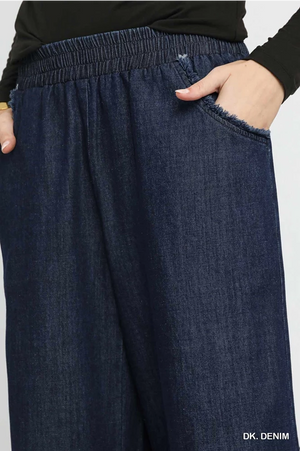 Dark Washed Denim Pants