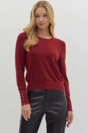 Open image in slideshow, Beatrice Top - Burgundy

