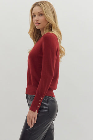 Beatrice Top - Burgundy