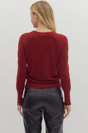 Beatrice Top - Burgundy