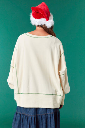 Sequin Western Boot Sweatshirt