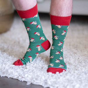 Open image in slideshow, Christmas Men’s Socks
