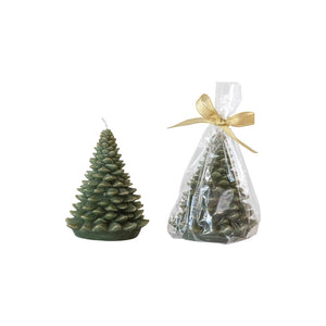 Open image in slideshow, Unscented Tree Shaped Candles - Evergreen
