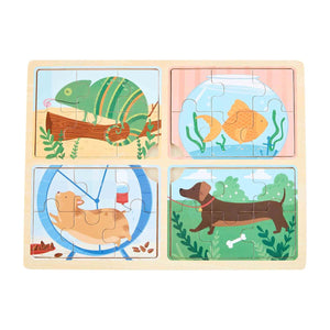 Open image in slideshow, Boys 4-In-1 Puzzles
