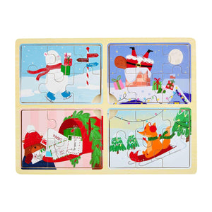 Open image in slideshow, Christmas 4-In-1 Puzzles
