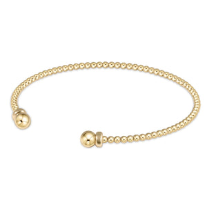 Open image in slideshow, Classic Gold Bead Cuff - Gold
