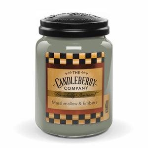 Open image in slideshow, Marshmallow &amp; Embers Large Candle 26 oz
