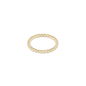 Open image in slideshow, ENewton - Classic Gold 2mm Bead Ring
