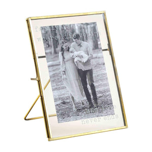 Open image in slideshow, Family Pressed Glass Brass Frames
